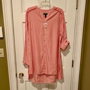 NWOT long stripped shirt